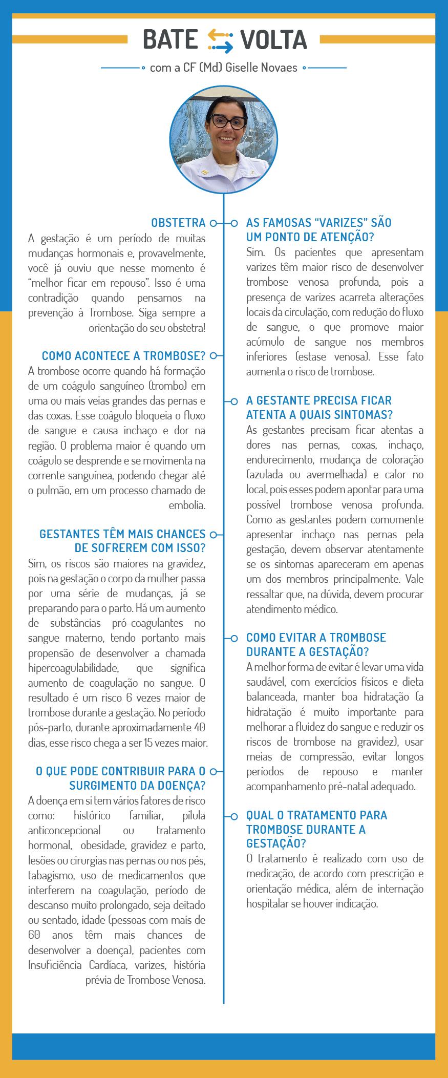 bate e volta Trombose